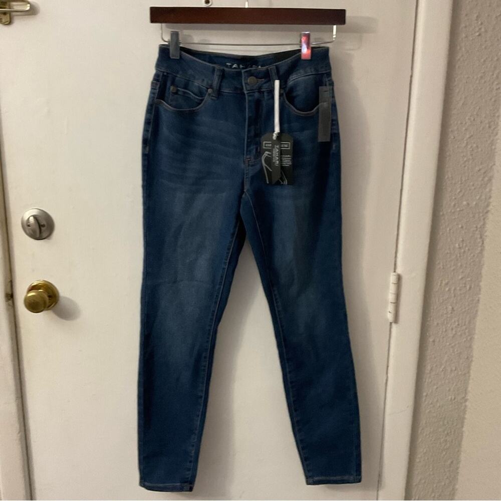 Tahari Comfort Luxe Denim Skinny Jeans 2/26 NEW Casual Preppy Classic Winter